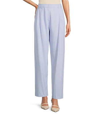 Marella Nupar Stretch Twill Wide Leg Double Pleat Coordinating Trouser Pants