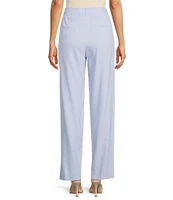 Marella Nupar Stretch Twill Wide Leg Double Pleat Coordinating Trouser Pants