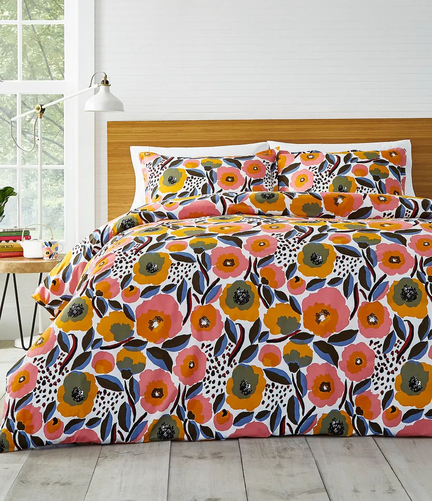 Marimekko Rosarium Bold Modern Floral Duvet Cover Mini Set