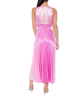 Marina Ombre Pleated A-Line Dress