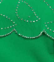 Marina Plus Size Beaded Capelet Dress