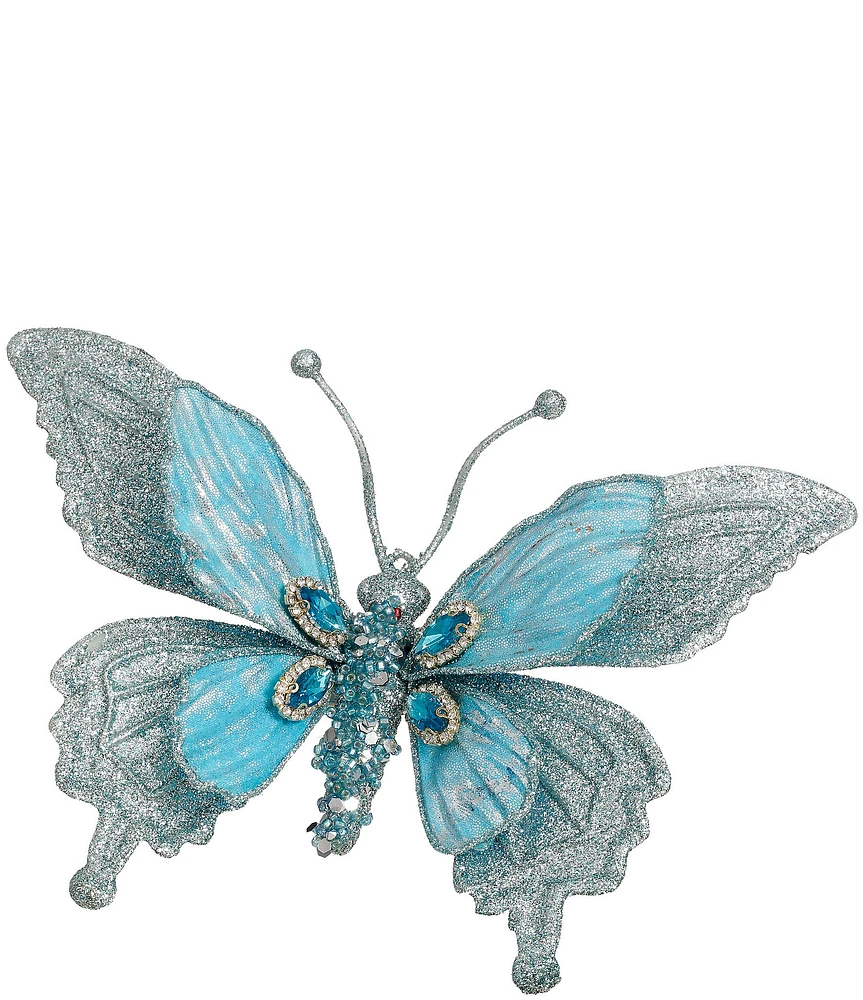 Mark Roberts Glitter Jewel Butterfly Clip, Set of 6