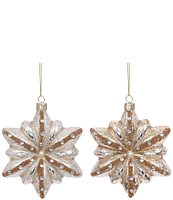 Mark Roberts Holiday Collection 12-Piece Assorted Glittered Star Ornament Set