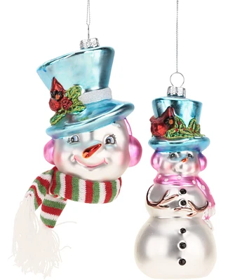 Mark Roberts Holiday Collection 12-Piece Assorted Old World Snowman Ornament Set