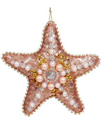 Mark Roberts Holiday Collection 12-Piece Pearlized Starfish Ornament Set