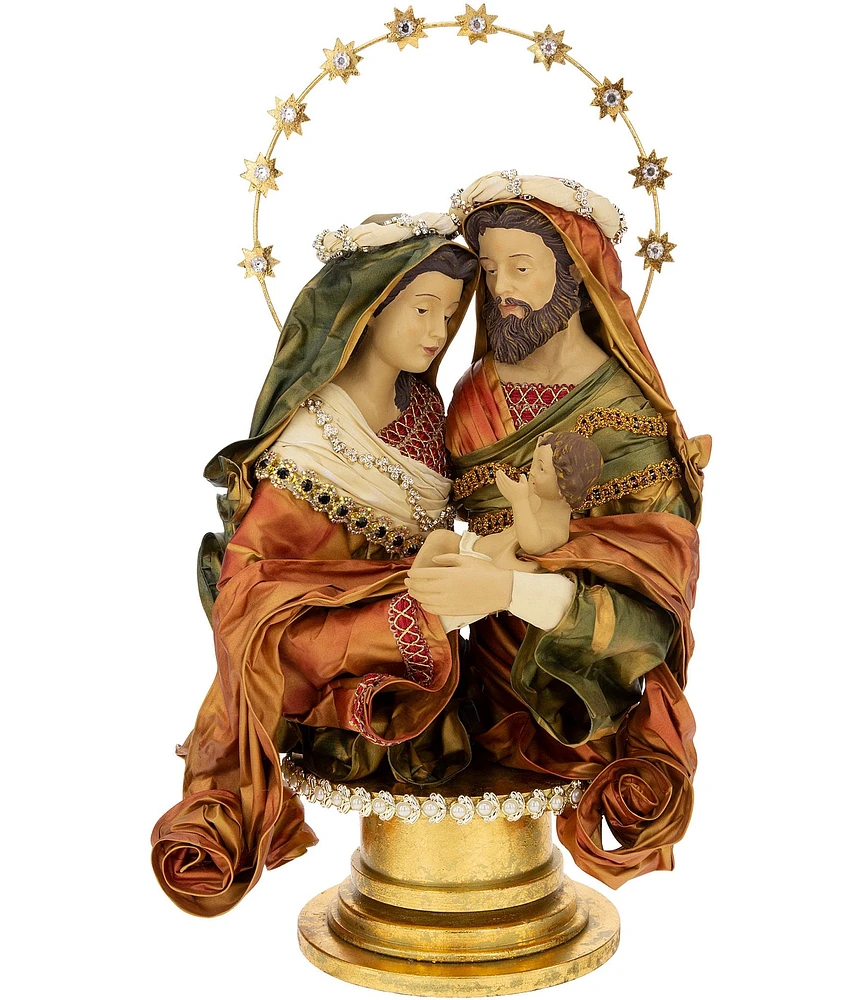 Mark Roberts Holiday Collection 21#double; Holy Family Bust Figurine