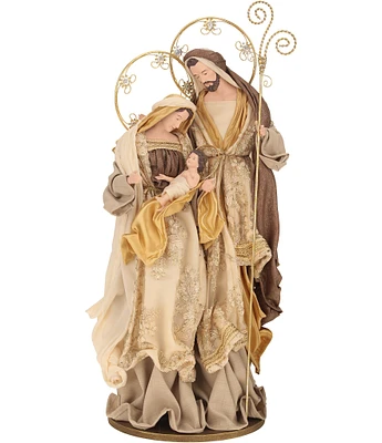 Mark Roberts Holiday Collection 22.5-Inch Holy Family Finial Wood Stand Figurine