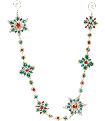 Mark Roberts Holiday Collection 3-ft. Vintage Jeweled Snowflake Garland, Set of 2