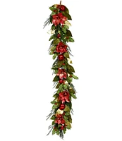 Mark Roberts Holiday Collection 6-ft. Glittered Magnolia Garland