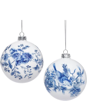 Mark Roberts Holiday Collection 6-Piece Assorted Chinoiserie Ball Ornament Set