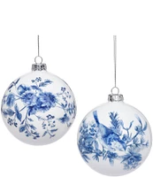 Mark Roberts Holiday Collection 6-Piece Assorted Chinoiserie Ball Ornament Set