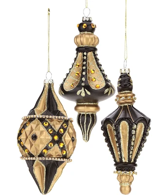 Mark Roberts Holiday Collection 6-Piece Assorted Classic Queen Finial Ornament Set