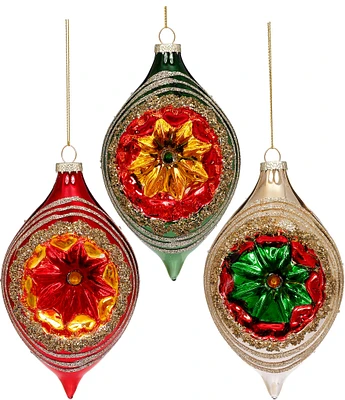 Mark Roberts Holiday Collection 6-Piece Assorted Festive Finial Ornament Set