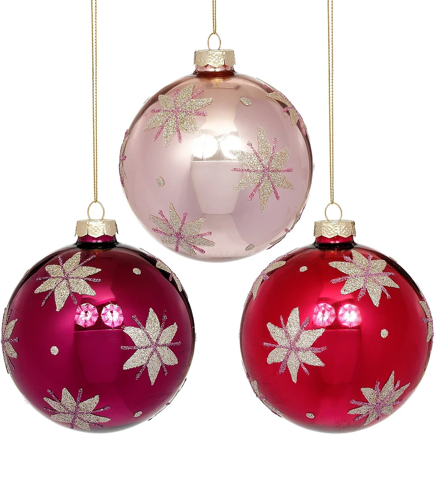 Mark Roberts Holiday Collection 6-Piece Assorted Glitter Star Ornament Set