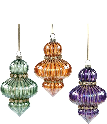 Mark Roberts Holiday Collection 6-Piece Assorted Jeweled Drop Ornament Set