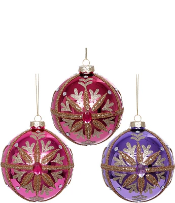 Mark Roberts Holiday Collection 6-Piece Assorted Matte Ribboned Ornament Set