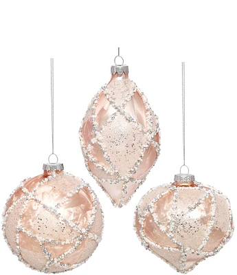 Mark Roberts Holiday Collection 6-Piece Assorted Sparkling Pearl Ornament Set