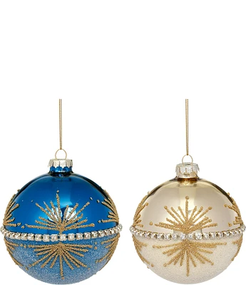 Mark Roberts Holiday Collection 6-Piece Assorted Starbright Ball Ornament Set