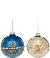 Mark Roberts Holiday Collection 6-Piece Assorted Starbright Ball Ornament Set