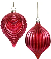 Mark Roberts Holiday Collection 6-Piece Assorted Textured Ornament Set