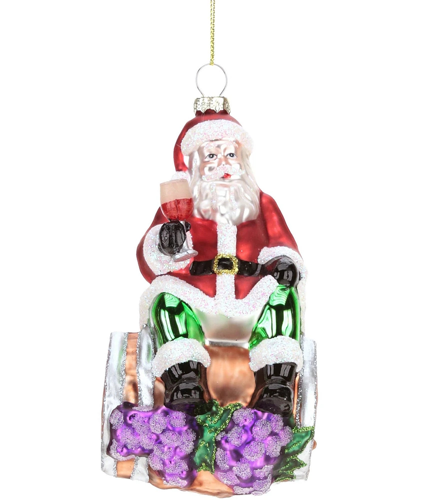 Mark Roberts Holiday Collection 6-Piece Celebration Santa Ornament Set