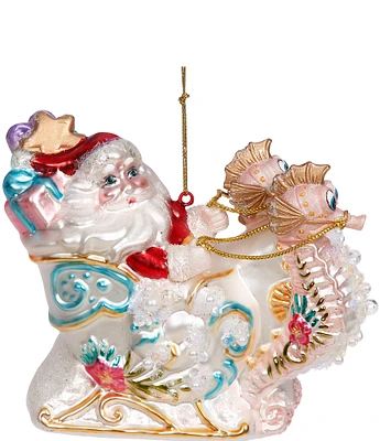 Mark Roberts Holiday Collection 6-Piece Santa on Seahorse Sleigh Set