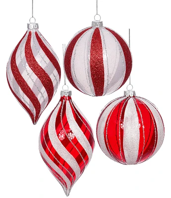 Mark Roberts Holiday Collection -Piece Assorted Peppermint Ornament Set