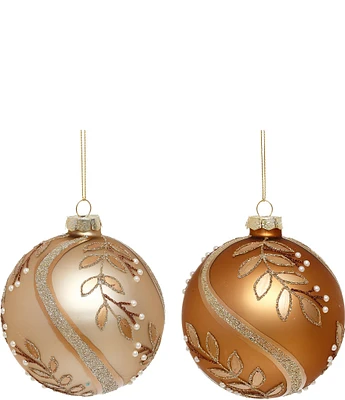 Mark Roberts Holiday Collection Antique Holly Ball Ornament, Set of 6