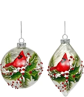 Mark Roberts Holiday Collection Assorted Berry Cardinal Ornament Set, 6-Piece