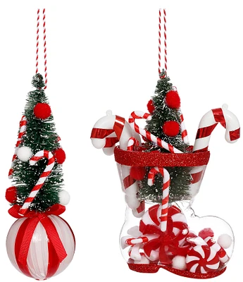 Mark Roberts Holiday Collection Assorted Candy Cane Ornament Set, Set of 12