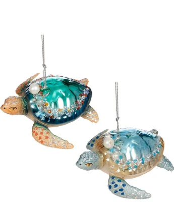 Mark Roberts Holiday Collection Assorted Fancy Turtle Ornament Set, 6-Piece