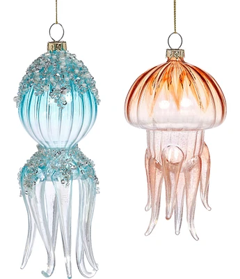 Mark Roberts Holiday Collection Assorted Jellyfish and Octopus Ornament Set, Set of 6