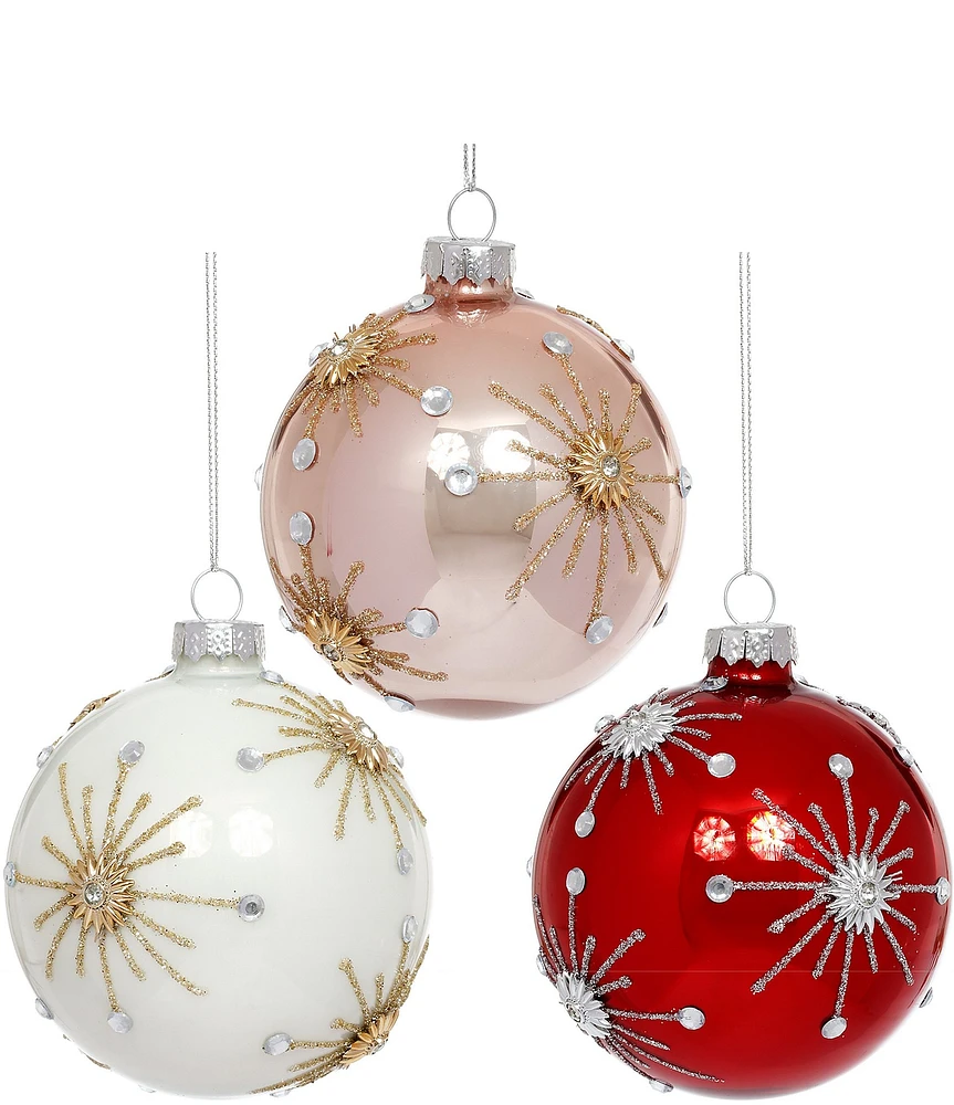 Mark Roberts Holiday Collection Assorted Northstar Ball Ornament Set, Set of 12