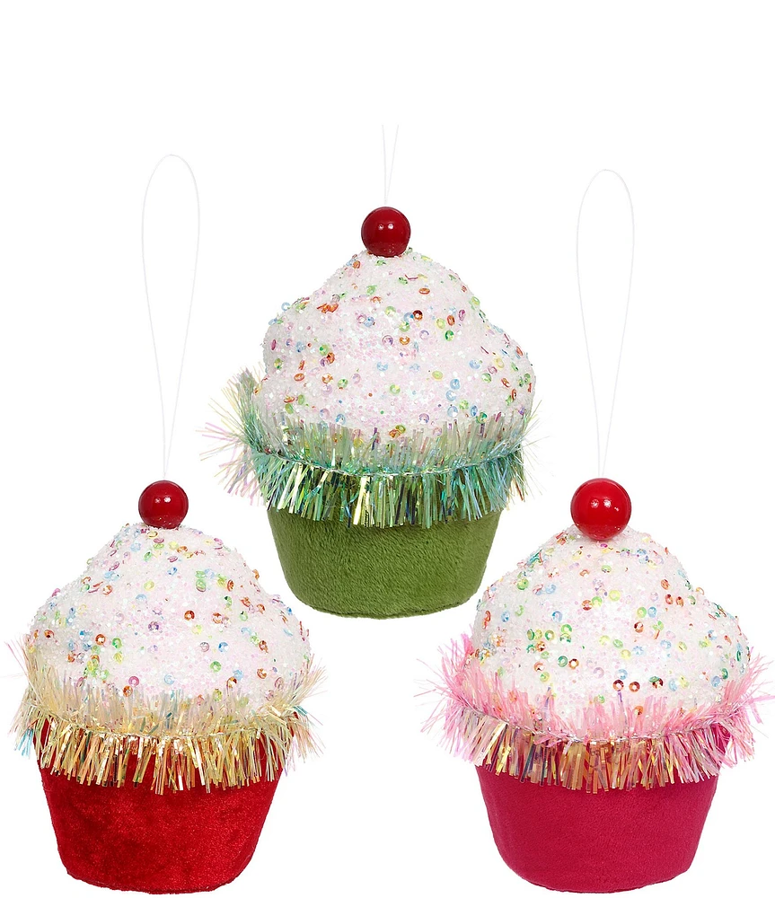 Mark Roberts Holiday Collection Assorted Sprinkle Cupcake Ornament Set, 12-Piece