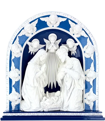 Mark Roberts Holiday Collection Blue Relief Nativity Tabletop Decor