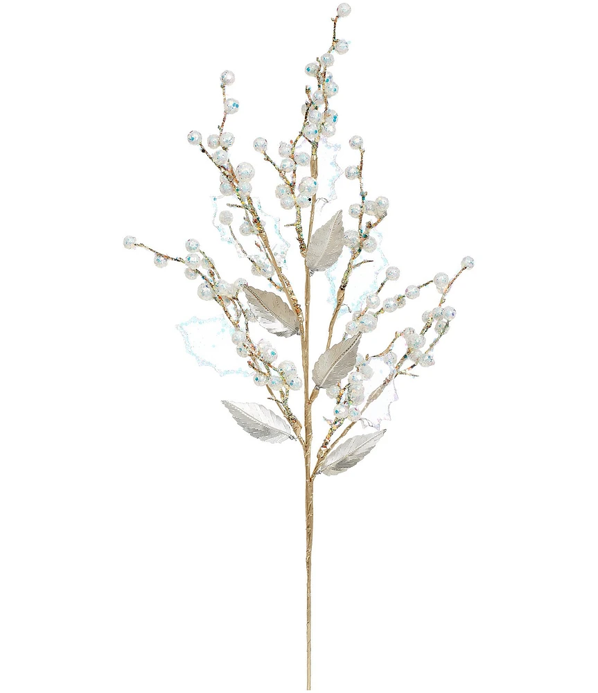 Mark Roberts Holiday Collection Branch Beaded Spray Pick, Set of 6