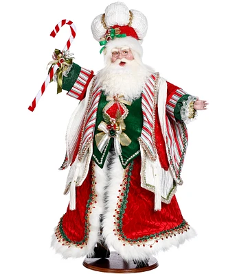 Mark Roberts Holiday Collection Candy Cane Santa Wood Stand Figurine, 35#double;