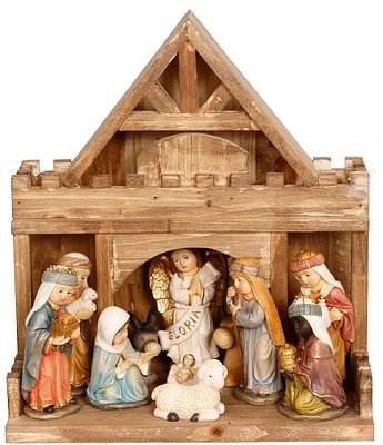 Mark Roberts Holiday Collection Children Nativity Scene Tabletop Decor, 10#double;