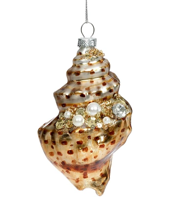 Mark Roberts Holiday Collection Cone Shell with Pearl Ornament, Set of 12