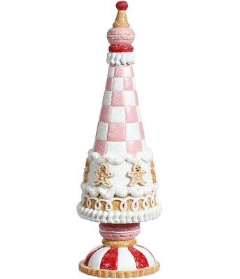 Mark Roberts Holiday Collection Cone Tree With Gingerbread Man Tabletop Decor