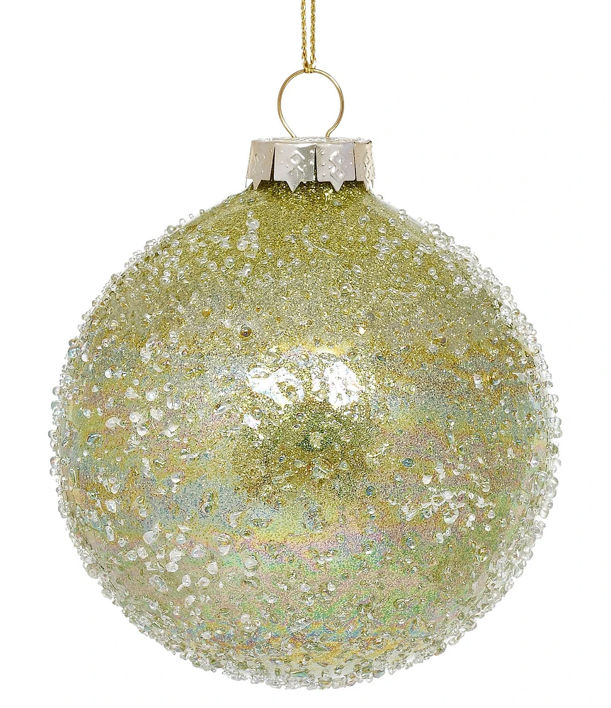 Mark Roberts Holiday Collection Crackled Dots Mint Ball Ornament Set, 12 Piece