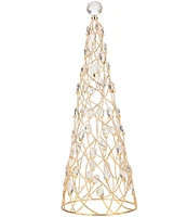 Mark Roberts Holiday Collection Crystal Cone Tree Decor