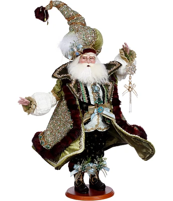 Mark Roberts Holiday Collection Dazzling Santa Wood Stand Figurine