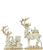 Mark Roberts Holiday Collection Deer and Friends Figurine, Assortment of 2