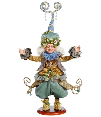 Mark Roberts Holiday Collection Elf Du Soleil Wood Stand Figurine