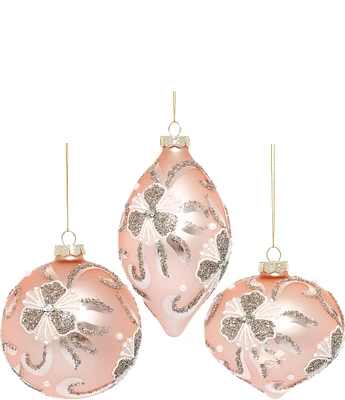 Mark Roberts Holiday Collection Fancy Glittered Ornament, Set of 6