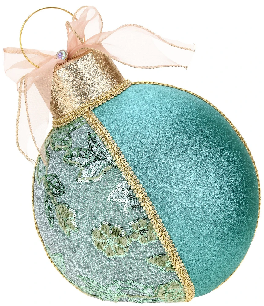 Mark Roberts Holiday Collection Floral Trim Tabletop Ornament