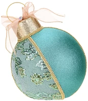 Mark Roberts Holiday Collection Floral Trim Tabletop Ornament