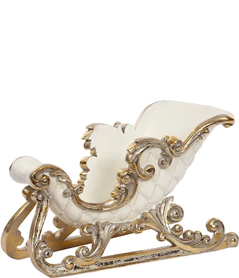 Mark Roberts Holiday Collection Gilded Sleigh Tabletop Decor