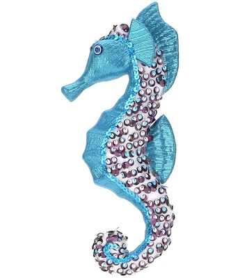 Mark Roberts Holiday Collection Glittered Seahorse Ornament